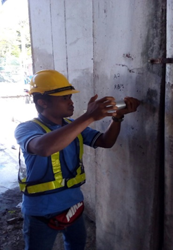 Rebound hammer & coring work from YEYEH company portfolio