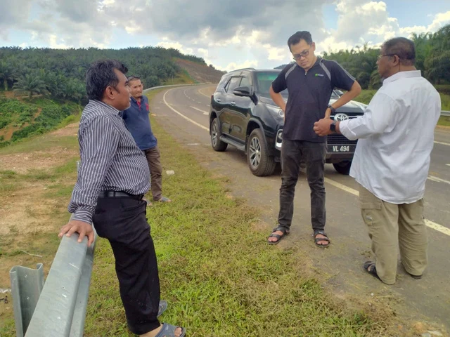 Road project site investigation from company profile